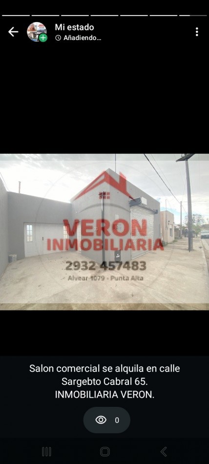 alquilo salon comercial